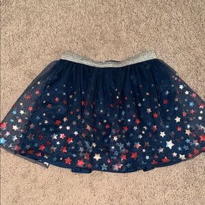 Starry Skirt with Silver Waistband